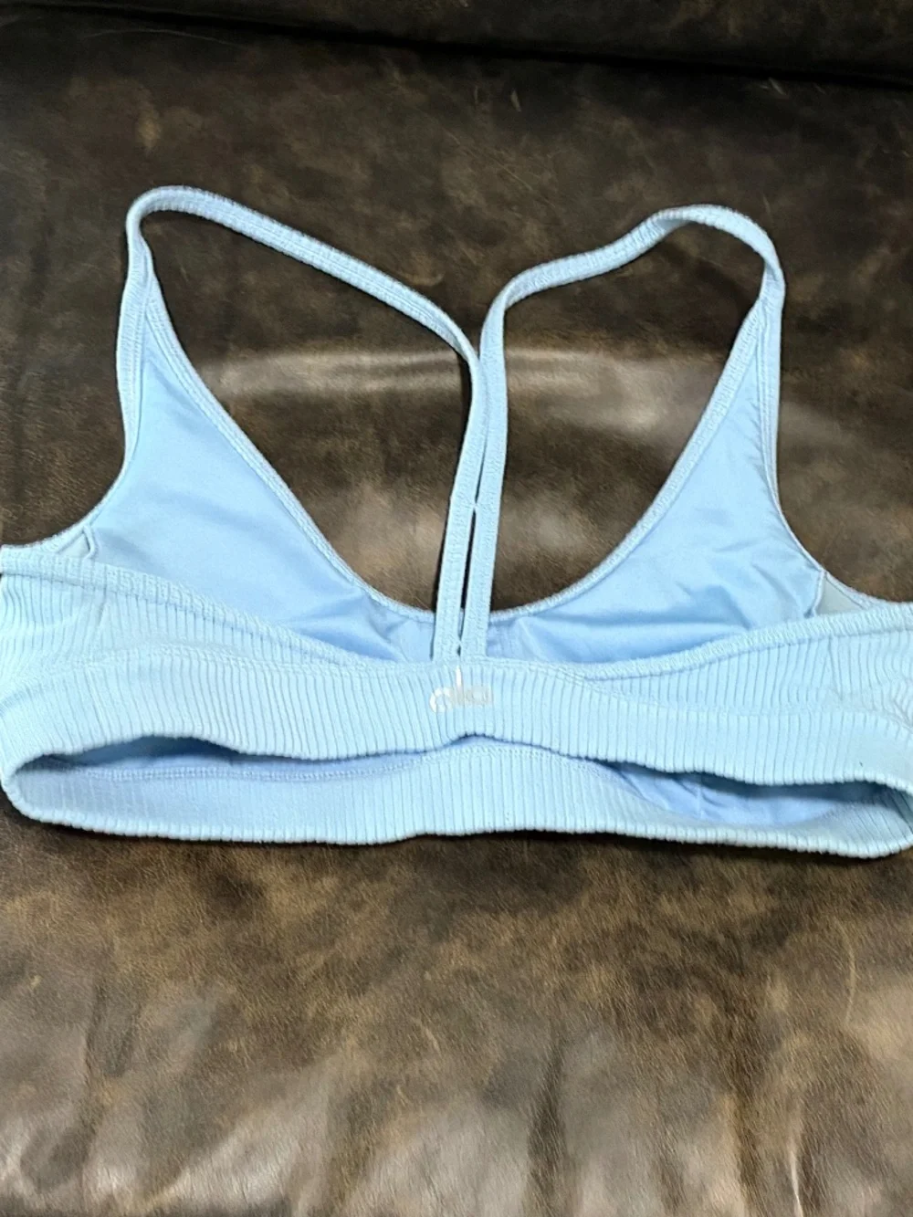 ALO YOGA BLUE SPORTS BRA SMALL S